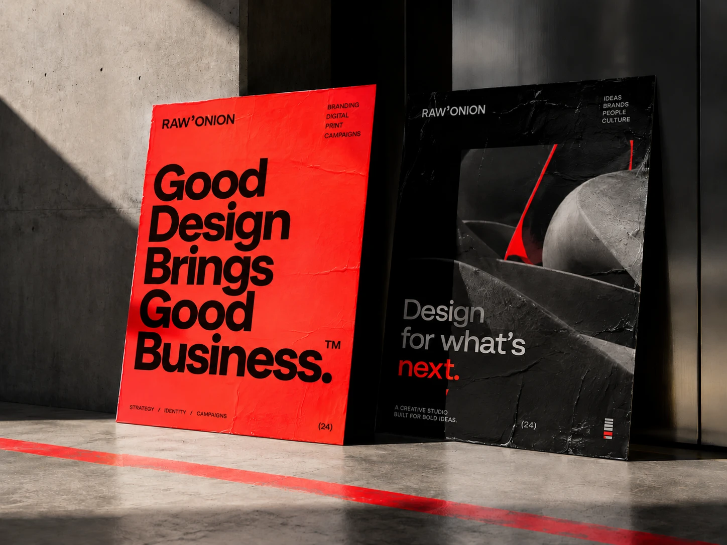 Red posters: Good Design Brings Good Business